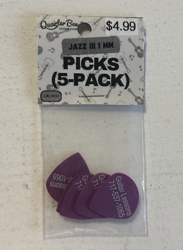 Picks (5-Pack) Jazz III 1mm